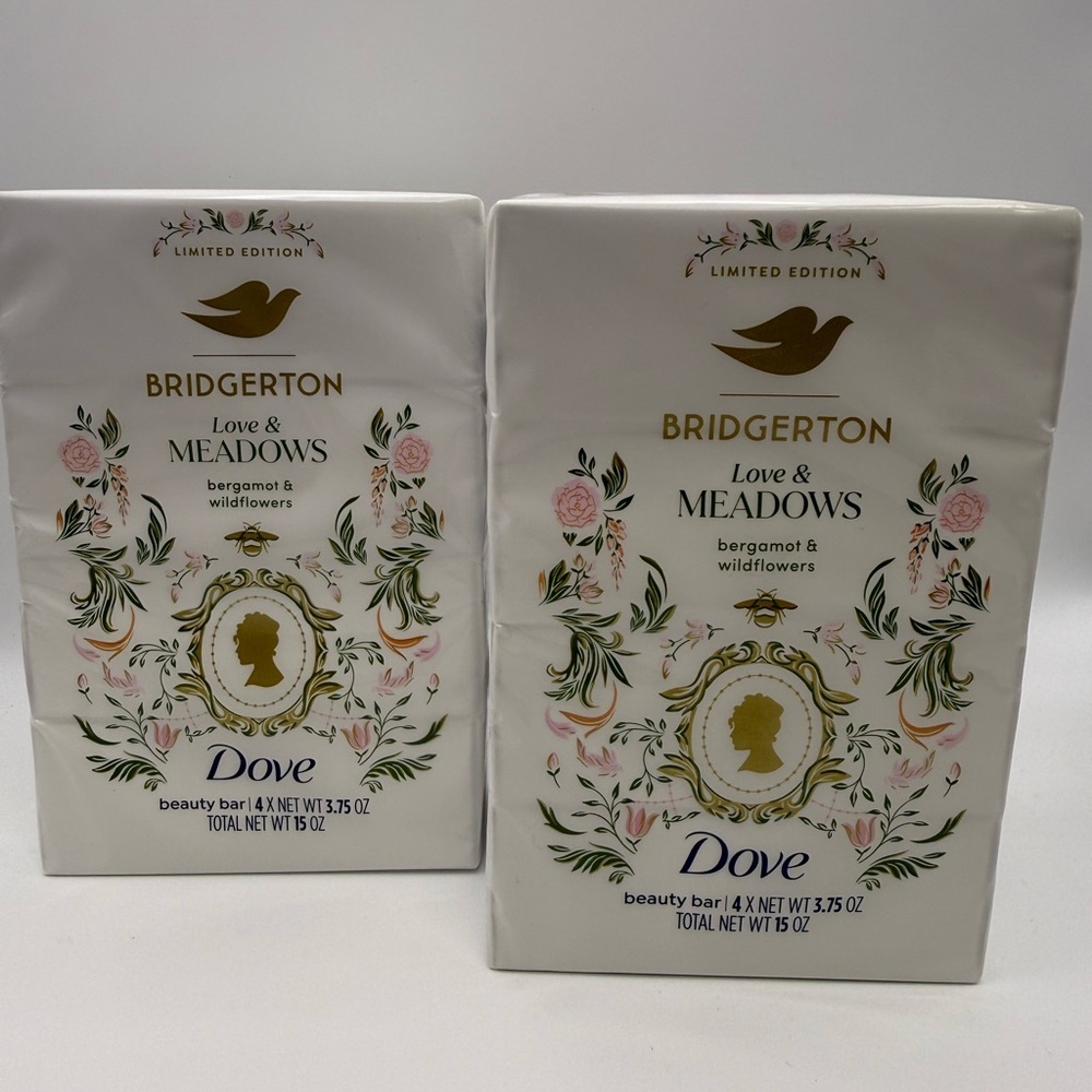Dove X Bridgerton Limited Edition Love & Meadows Beauty Bars